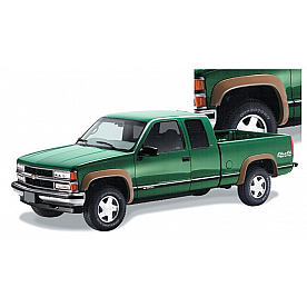 Bushwacker Fender Flare - Black Dura-Flex 2000 ABS Smooth Plastic Matte Set Of 4 - 40901-01