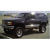 Bushwacker Fender Flare - Black Dura-Flex 2000 ABS Smooth Plastic Matte Set Of 4 - 40903-11