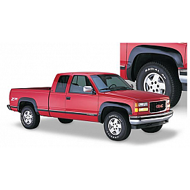 Bushwacker Fender Flare - Black Dura-Flex 2000 ABS Smooth Plastic Matte Set Of 4 - 40904-01