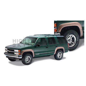 Bushwacker Fender Flare - Black Dura-Flex 2000 ABS Smooth Plastic Matte Set Of 4 - 40905-02