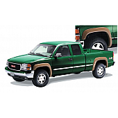 Bushwacker Fender Flare - Black Dura-Flex 2000 ABS Smooth Plastic Matte Set Of 4 - 40906-02