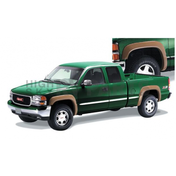 Bushwacker Fender Flare - Black Dura-Flex 2000 ABS Smooth Plastic Matte Set Of 4 - 40906-02