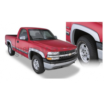 Bushwacker Fender Flare - Black Dura-Flex 2000 ABS Smooth Plastic Matte Set Of 4 - 40907-02