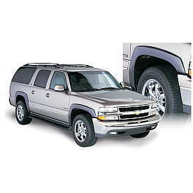 Bushwacker Fender Flare - Black Dura-Flex 2000 ABS Smooth Plastic Matte Set Of 4 - 40908-02