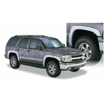 Bushwacker Fender Flare - Black Dura-Flex 2000 ABS Smooth Plastic Matte Set Of 4 - 40910-02