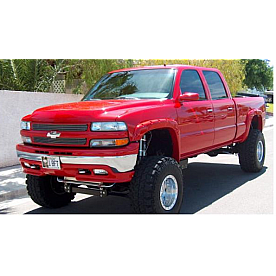 Bushwacker Fender Flare - Black Dura-Flex 2000 ABS Smooth Plastic Matte Set Of 4 - 40917-02