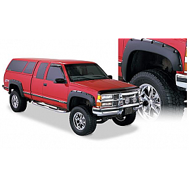 Bushwacker Fender Flare - Black Dura-Flex 2000 ABS Smooth Plastic Matte Set Of 4 - 40919-02
