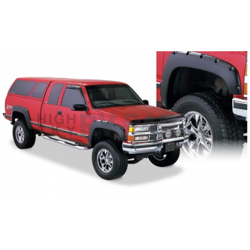 Bushwacker Fender Flare - Black Dura-Flex 2000 ABS Smooth Plastic Matte Set Of 4 - 40919-02