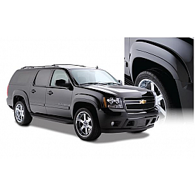 Bushwacker Fender Flare - Black Dura-Flex 2000 ABS Smooth Plastic Matte Set Of 4 - 40921-02
