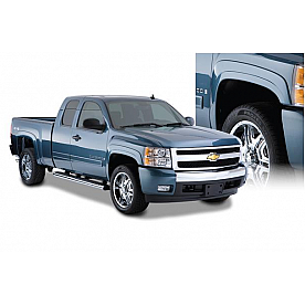 Bushwacker Fender Flare - Black Dura-Flex 2000 ABS Smooth Plastic Matte Set Of 4 - 40923-02