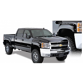 Bushwacker Fender Flare - Black Dura-Flex 2000 ABS Smooth Plastic Matte Set Of 4 - 40924-02