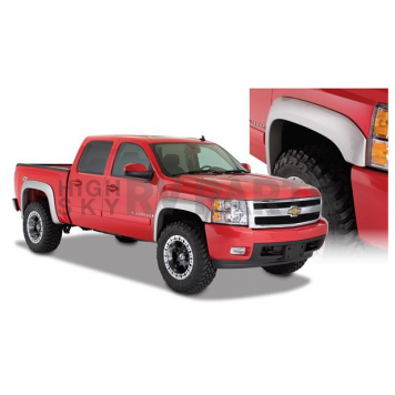 Bushwacker Fender Flare - Black Dura-Flex 2000 ABS Smooth Plastic Matte Set Of 4 - 40925-02