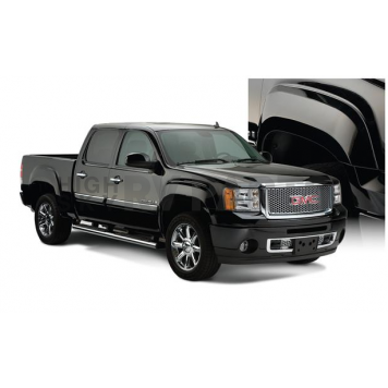 Bushwacker Fender Flare - Black Dura-Flex 2000 ABS Smooth Plastic Matte Set Of 4 - 40926-02