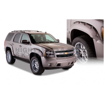 Bushwacker Fender Flare - Black Dura-Flex 2000 ABS Smooth Plastic Matte Set Of 4 - 40937-02