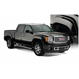 Bushwacker Fender Flare - Black Dura-Flex 2000 ABS Smooth Plastic Matte Set Of 4 - 40939-02