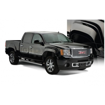 Bushwacker Fender Flare - Black Dura-Flex 2000 ABS Smooth Plastic Matte Set Of 4 - 40939-02