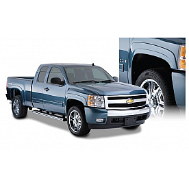 Bushwacker Fender Flare - Black Dura-Flex 2000 ABS Smooth Plastic Matte Set Of 4 - 40941-02