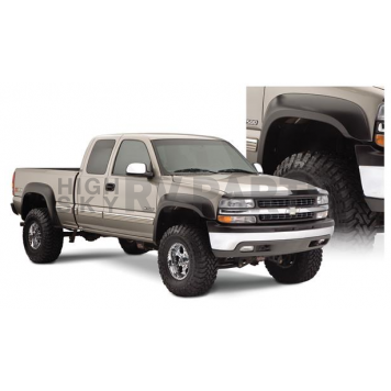 Bushwacker Fender Flare - Black Dura-Flex 2000 ABS Smooth Plastic Matte Set Of 4 - 40945-02