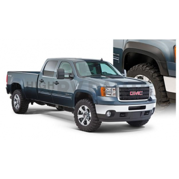 Bushwacker Fender Flare - Black Dura-Flex 2000 ABS Smooth Plastic Matte Set Of 4 - 40952-02