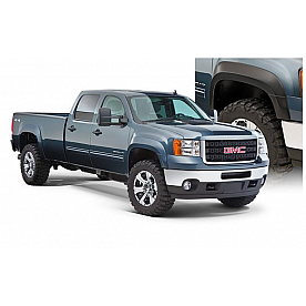 Bushwacker Fender Flare - Black Dura-Flex 2000 ABS Smooth Plastic Matte Set Of 4 - 40954-02