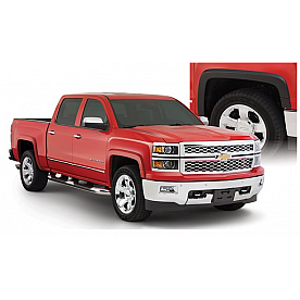 Bushwacker Fender Flare - Black Dura-Flex 2000 ABS Smooth Plastic Matte Set Of 4 - 40956-02