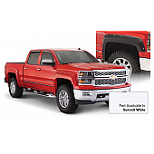 Bushwacker Fender Flare - Summit White - Vehicle Color Code GAZ Dura-Flex 2000 ABS Smooth Plastic Matte Set Of 4 - 40957-14