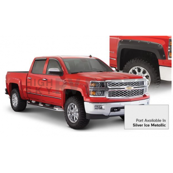 Bushwacker Fender Flare - Silver Ice - Vehicle Color Code GAN Dura-Flex 2000 ABS Smooth Plastic Matte Set Of 4 - 40957-54