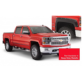 Bushwacker Fender Flare - Deep Ruby Metallic - Vehicle Color Code GCE Dura-Flex 2000 ABS Smooth Plastic Matte Set Of 4 - 40957-74