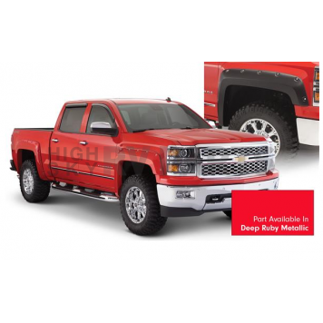Bushwacker Fender Flare - Deep Ruby Metallic - Vehicle Color Code GCE Dura-Flex 2000 ABS Smooth Plastic Matte Set Of 4 - 40957-74