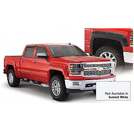 Bushwacker Fender Flare - Summit White - Vehicle Color Code GAZ Dura-Flex 2000 ABS Smooth Plastic Matte Set Of 4 - 40959-14