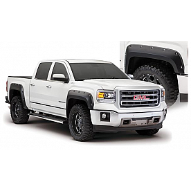 Bushwacker Fender Flare - Black Dura-Flex 2000 ABS Smooth Plastic Matte Set Of 4 - 40960-02