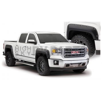 Bushwacker Fender Flare - Black Dura-Flex 2000 ABS Smooth Plastic Matte Set Of 4 - 40960-02