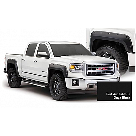 Bushwacker Fender Flare - Onyx Black - Vehicle Color Code GBA Dura-Flex 2000 ABS Smooth Plastic Matte Set Of 4 - 40960-34