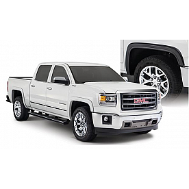 Bushwacker Fender Flare - Black Dura-Flex 2000 ABS Smooth Plastic Matte Set Of 4 - 40962-02