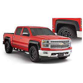 Bushwacker Fender Flare - Black Dura-Flex 2000 ABS Smooth Plastic Matte Set Of 4 - 40963-02