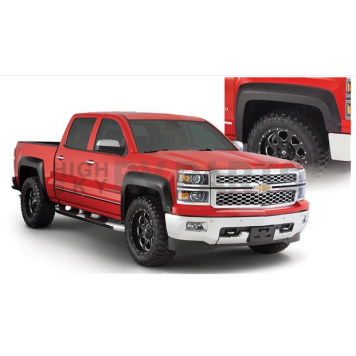Bushwacker Fender Flare - Black Dura-Flex 2000 ABS Smooth Plastic Matte Set Of 4 - 40963-02