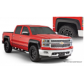 Bushwacker Fender Flare - Black Dura-Flex 2000 ABS Smooth Plastic Matte Set Of 4 - 40964-02