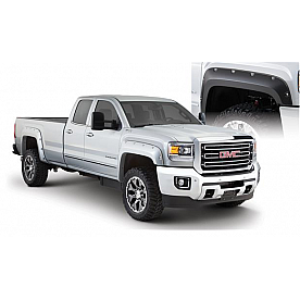 Bushwacker Fender Flare - Black Dura-Flex 2000 ABS Smooth Plastic Matte Set Of 4 - 40967-02