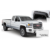 Bushwacker Fender Flare - Summit White - Vehicle Color Code GAZ Dura-Flex 2000 ABS Smooth Plastic Matte Set Of 4 - 40967-14