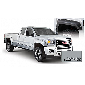 Bushwacker Fender Flare - Quicksilver Metallic - Vehicle Color Code GAN Dura-Flex 2000 ABS Smooth Plastic Matte Set Of 4 - 40967-54