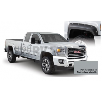Bushwacker Fender Flare - Quicksilver Metallic - Vehicle Color Code GAN Dura-Flex 2000 ABS Smooth Plastic Matte Set Of 4 - 40967-54