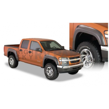 Bushwacker Fender Flare - Black Dura-Flex 2000 ABS Textured Plastic Matte Set Of 2 - 41029-02