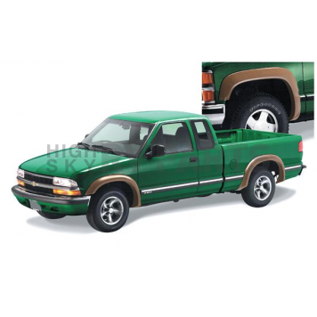 Bushwacker Fender Flare - Black Dura-Flex 2000 ABS Smooth Plastic Matte Set Of 4 - 41907-11