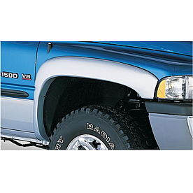 Bushwacker Fender Flare - Black Dura-Flex 2000 ABS Smooth Plastic Matte Set Of 2 - 50011-02