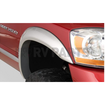 Bushwacker Fender Flare - Black Dura-Flex 2000 ABS Smooth Plastic Matte Set Of 2 - 50013-02