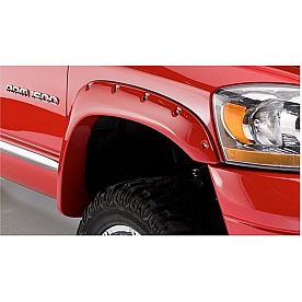 Bushwacker Fender Flare - Black Dura-Flex 2000 ABS Smooth Plastic Matte Set Of 2 - 50017-02