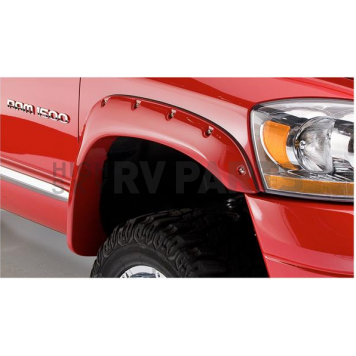 Bushwacker Fender Flare - Black Dura-Flex 2000 ABS Smooth Plastic Matte Set Of 2 - 50017-02