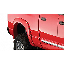 Bushwacker Fender Flare - Black Dura-Flex 2000 ABS Smooth Plastic Matte Set Of 2 - 50018-02