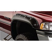 Bushwacker Fender Flare - Black Dura-Flex 2000 ABS Smooth Plastic Matte Set Of 2 - 50029-02