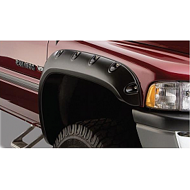 Bushwacker Fender Flare - Black Dura-Flex 2000 ABS Smooth Plastic Matte Set Of 2 - 50029-02